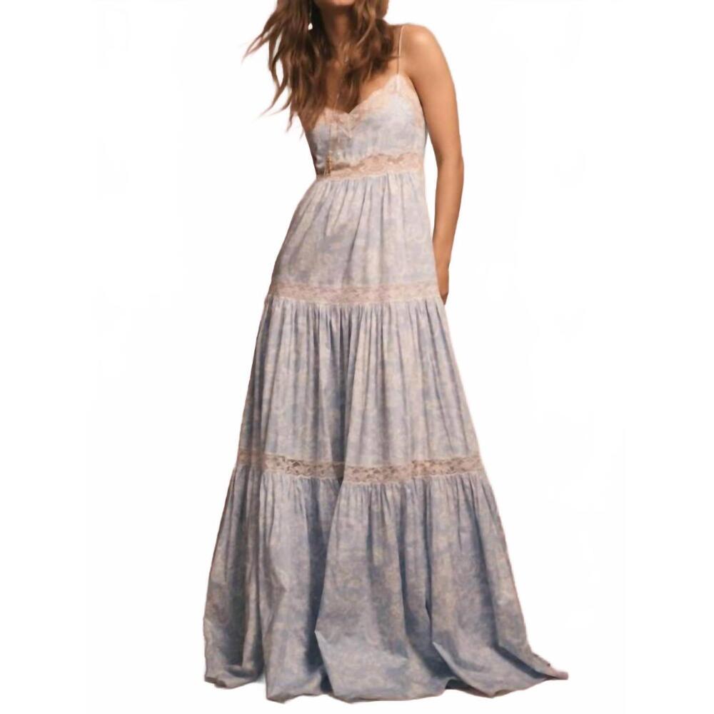 NEW LOVESHACKFANCY espa dress in blue cove - Picture 3 of 3